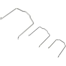 ACROPIX Radiator Hose Retaining Spring, Horse Shoe Clip Clamp, for BMW E39 E38 E60 E90, Metal, Silver Tone, 1 Set Car Parts