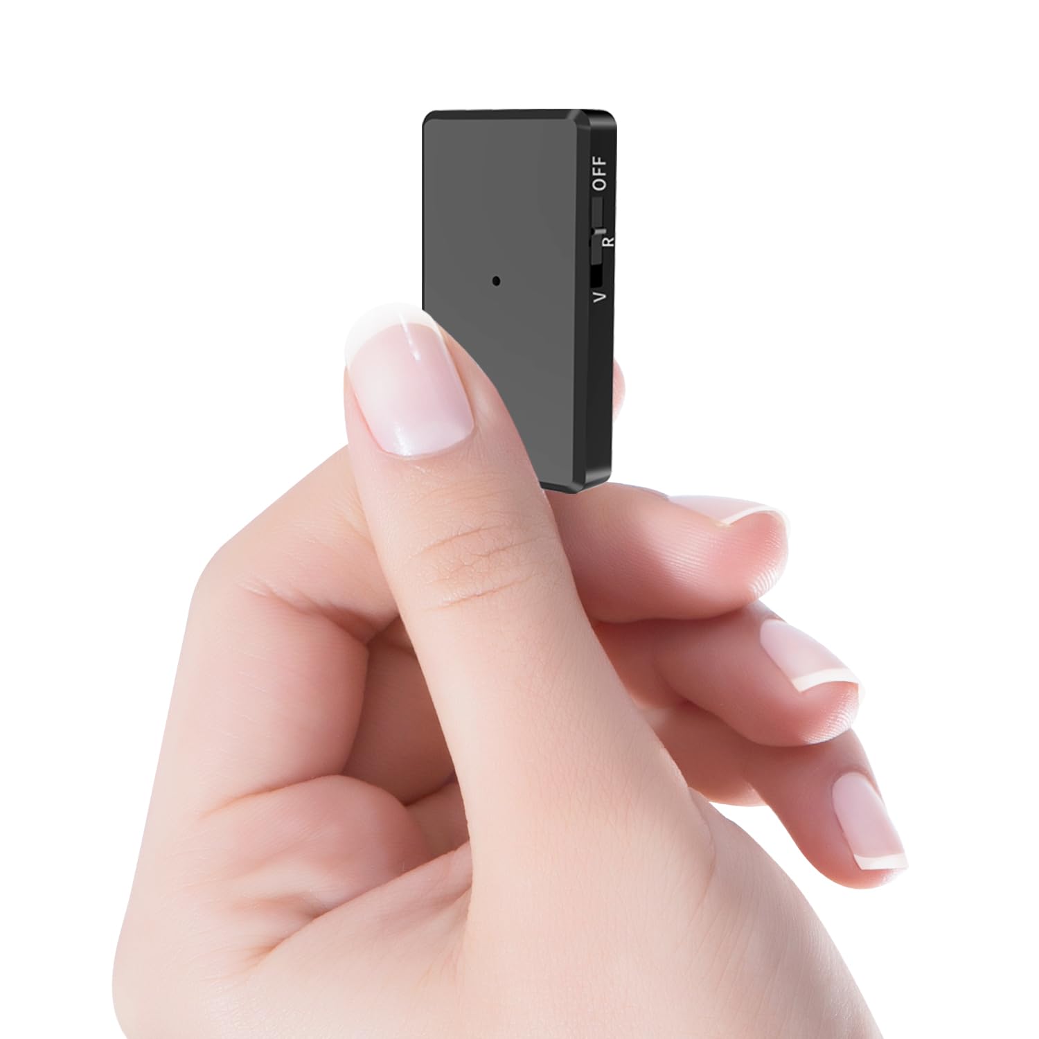 Grabadora de Voz Mini de 64 GB - Grabadora de Voz con Activación Vocal, Grabadora de Audio con Auriculares, Grabadora Espía Recargable USB, para Coche, Reunión, Clase