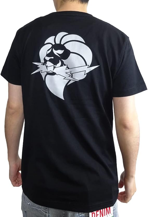 Amazon ネスタブランド Tシャツ 半袖 Japan加工 サンダー ライオン Tシャツ 222nb1047b M Black Tシャツ カットソー 通販