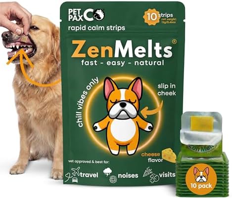 Calming Strips for Dogs–Dog Anxiety Relief & Sleep Aid with Melat...