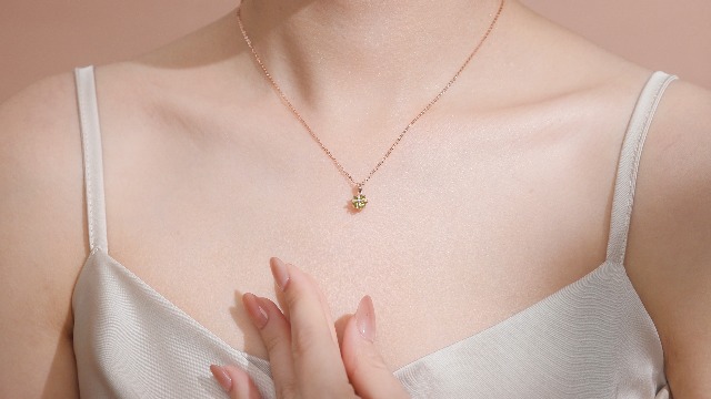 Amazon | [FANCIME] ダイヤモンド ネックレス レディース K18 ピンク