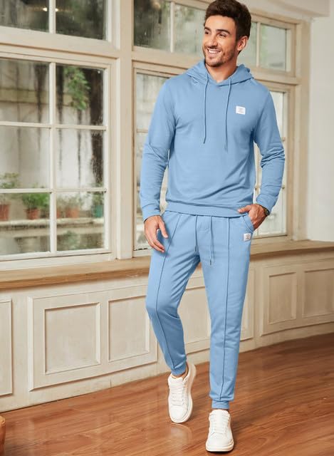 JMIERR Men's Tracksuit & Joggers 2 Piece Outfits Sweatpants Sweatsuit Set Sweatshirt Hoodies - Image 3