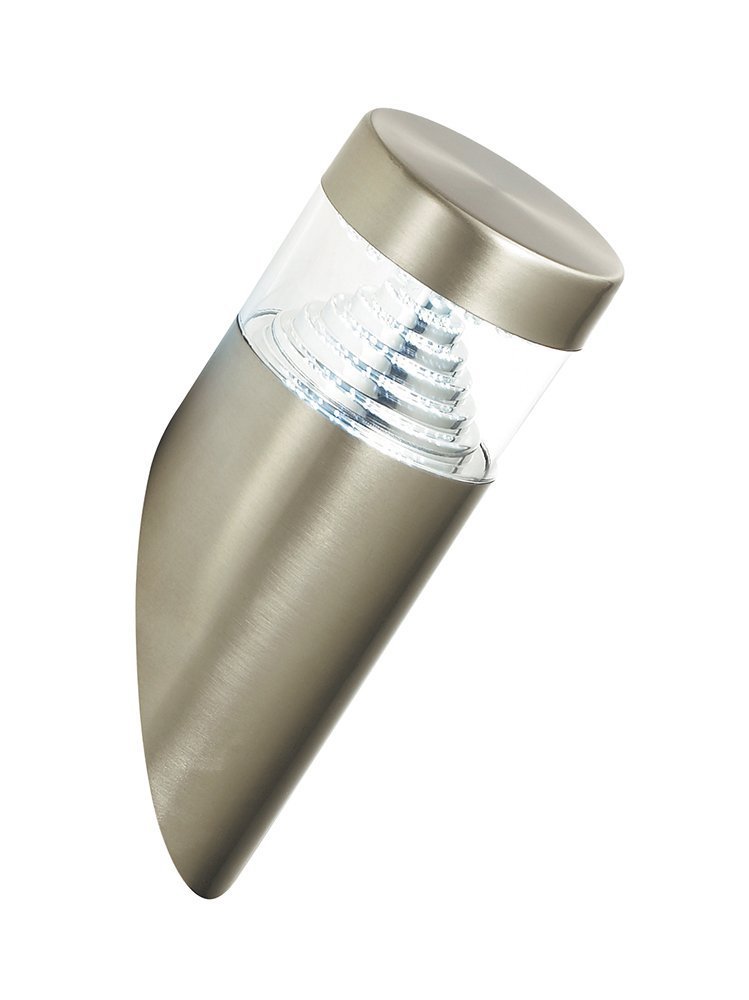 Long Life Lamp Company Modern LED Pyramid Angle Wall Light Stainless Steel Outdoor 3W LED Warm White ZLC029WW