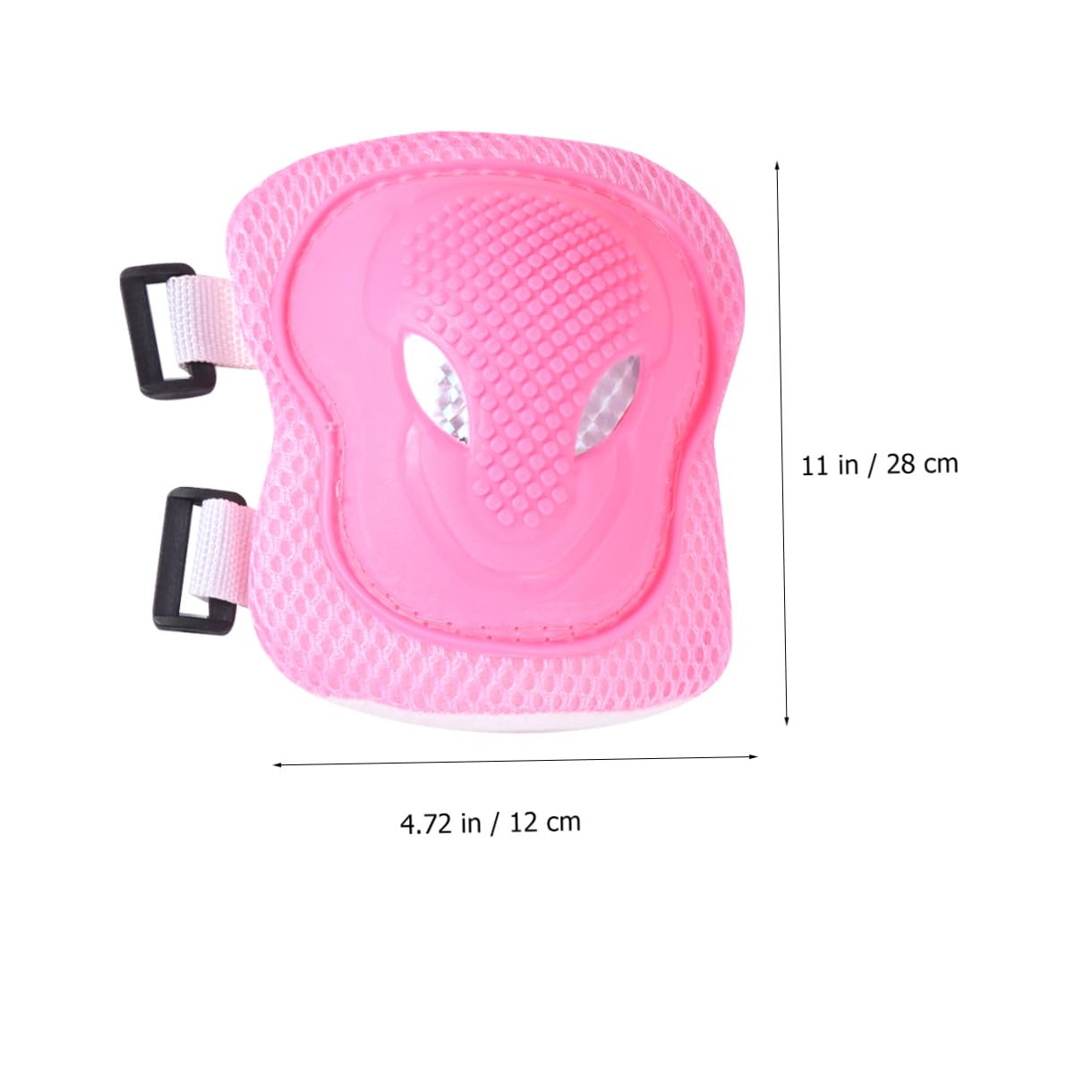 POPETPOP 6Pcs Roller Skate Protection Gear for Adults Knee and Elbow Pads Durable Cover for Skating Cycling and Skiing Comfortable Soft Lining Pink