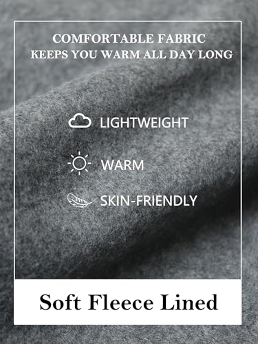 COOFANDY Men's Casual Hoodie Pullover Fashion Hip Hop Fleece Lined Long Sleeve Drawstring Hooded Sweatshirt Dark Grey