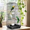 SUPER DEAL 39'' Roof Top Parrot Bird Cage with Toys for Cockatiel Sun Conure Parakeet Finch Budgie Lovebird Canary Large Flight Pet House