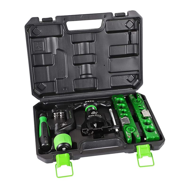 Kit de expansor de tubo profesional de 6-19MM, aire acondicionado Manual, tubo de cobre, escariador excéntrico métrico para un funcionamiento eficiente