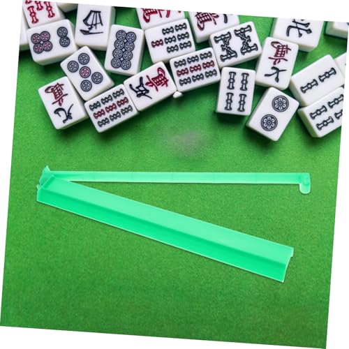 Règle de mahjong plastique avec poussoir intégré pour un alignement parfait - 6