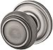 Baldwin PS.TRA.TRR Traditional Passage Knobset with Traditional Round Rose, Matte Antique Nickel