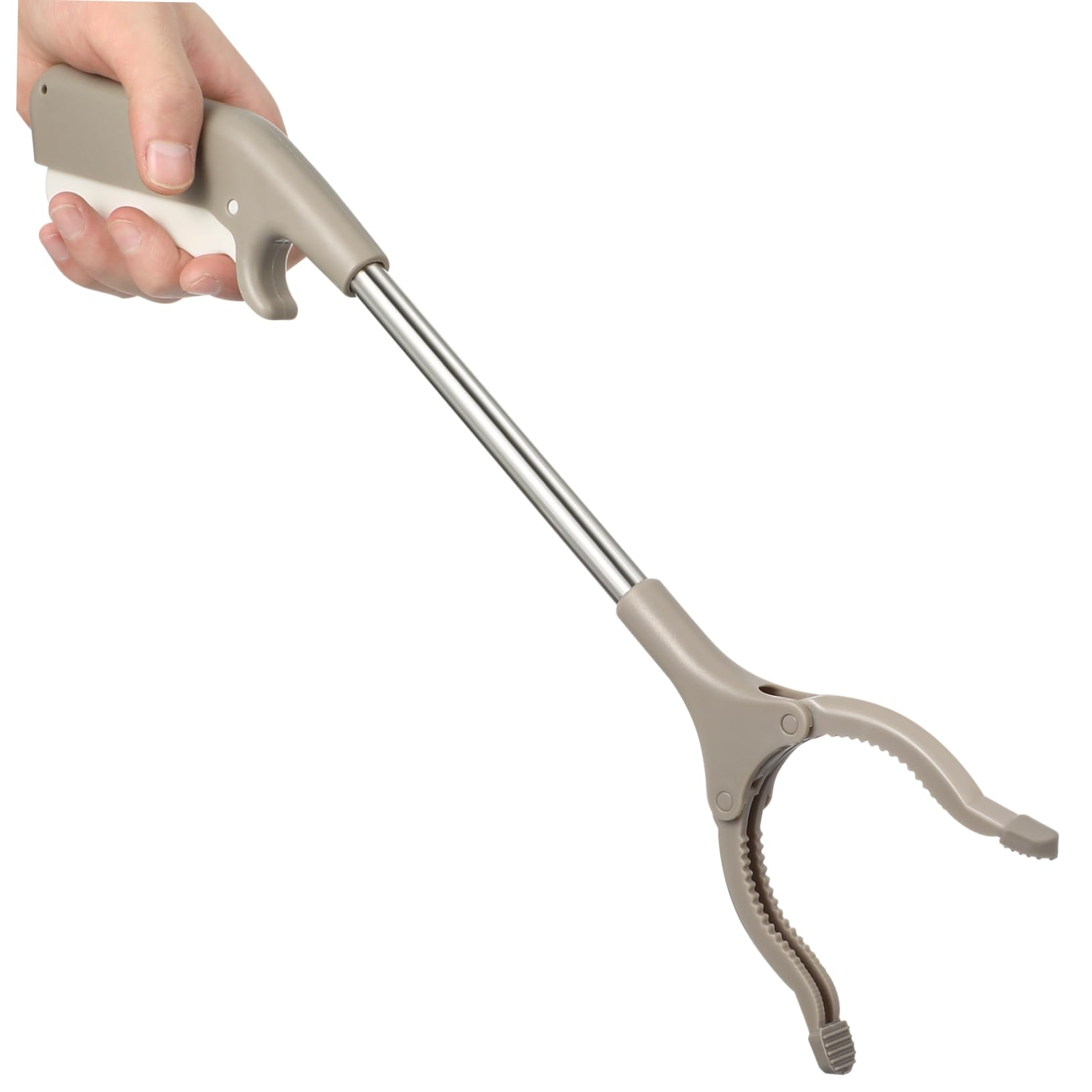 KICHOUSE Stainless Steel Trash Clamp Rubbish Clip Sanitory Clamp Long Rod Strong Grip