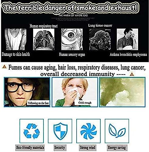 Dachventilatoren,Schornsteinrauchabsauger, Haushaltsabluftmaschine, Kaminventilator, Gebläse, Staub, Schornstein, induzierter Zugventilator, Ventilator, Kamin, Abluft, Rauchventilator, 100 W – Bild 7