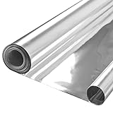 Safe-Line Hochglanz Folie, Silber, 1,2 m Breit, 15,2 m Lang, Glänzende Oberfläche