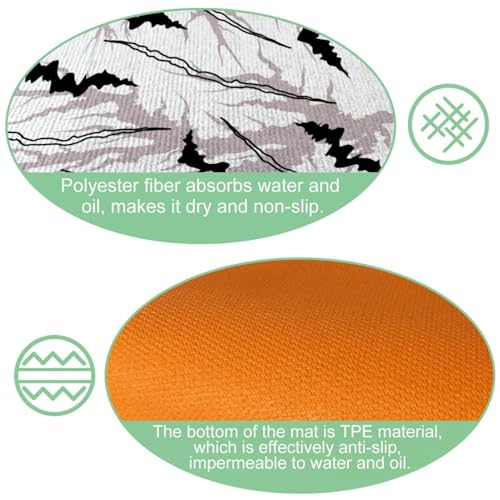 Alfombrillas de cocina antideslizantes para evitar resbalones y proteger el suelo, 2 uds. 6