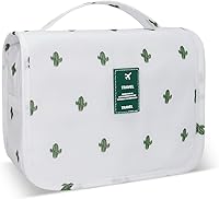 Vista 32 de Bolsa de aseo de gran capacidad con gancho para colgar, bolsa de viaje impermeable para cosméticos para hombres y mujeres, bolsa de almacenamiento