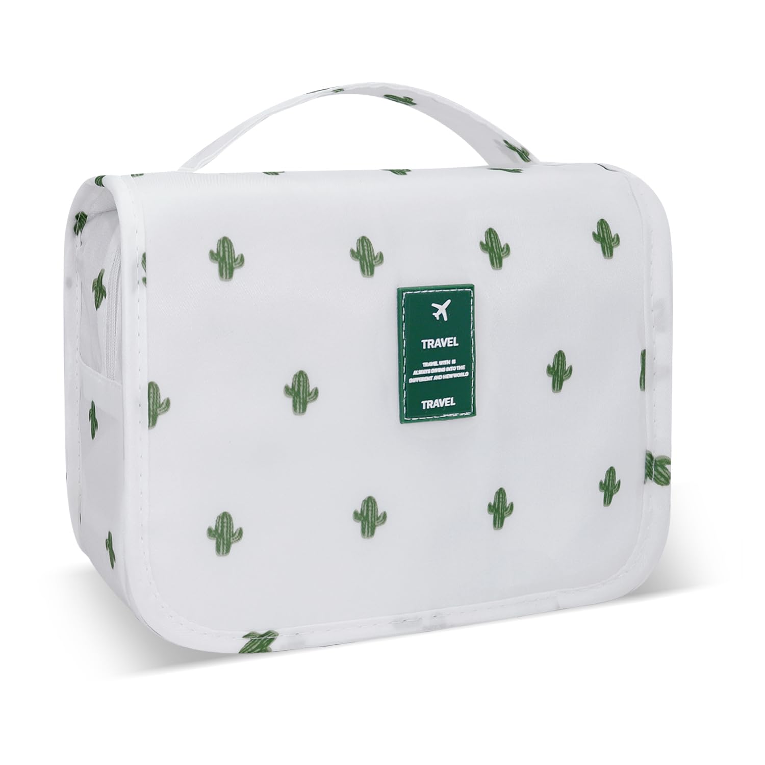 Lcsmaokin Large Capacity Toiletry Bag Travel Bag with Hanging Hook for Men and Women Waterproof Travel Cosmetic Bag Bathroom Storage Bag for Brushes