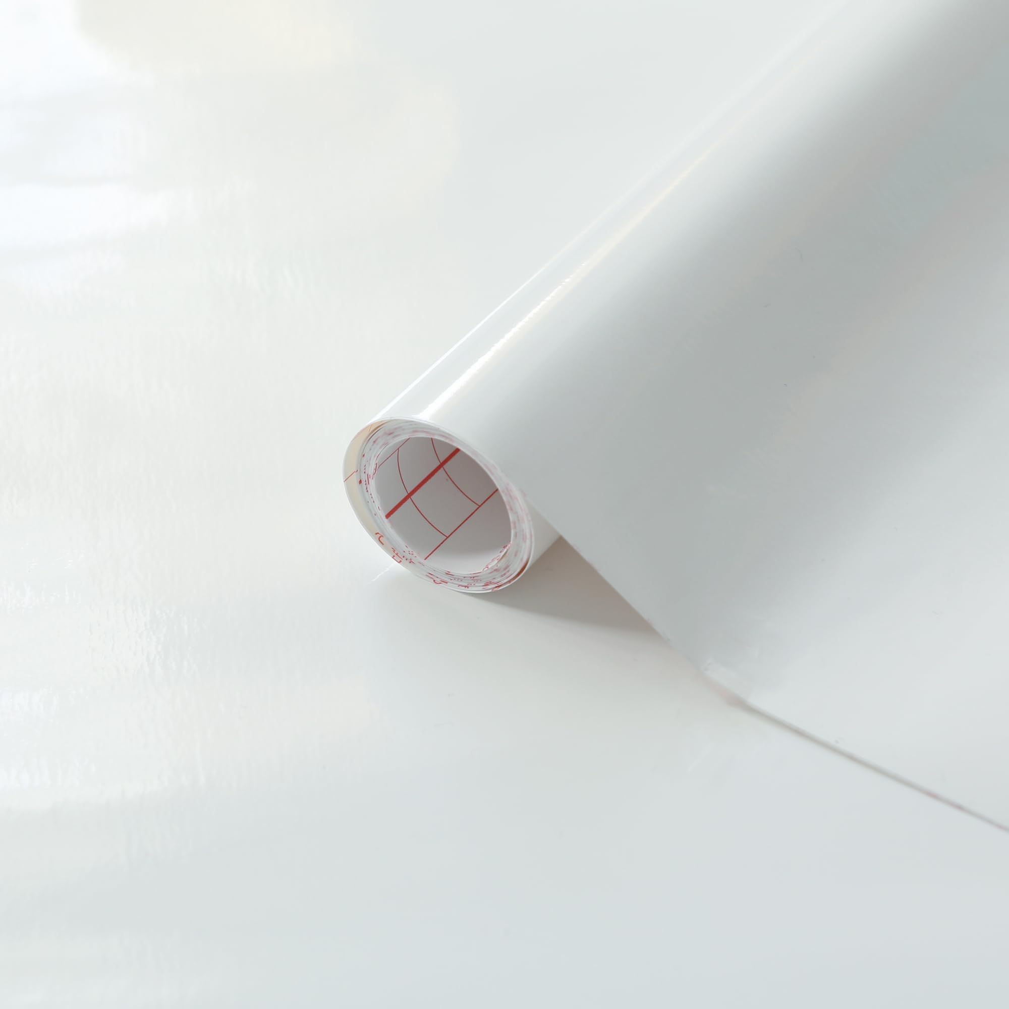 d-c-fix vinyl wrap White gloss plain 67,5 cm x 2 m - sticky back plastic roll for furniture, kitchen & cupboards - contact paper sticker self adhesive film