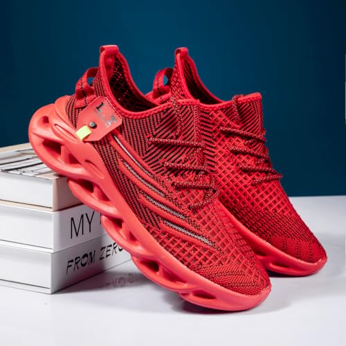 Image of EGMPDA Mens Shoes Running Slip On Tennis Walking Shoes Lightweight Breathable Sneakers for Gym Work Casual Soft Sole Trainers Non Slip Athletic Footwear