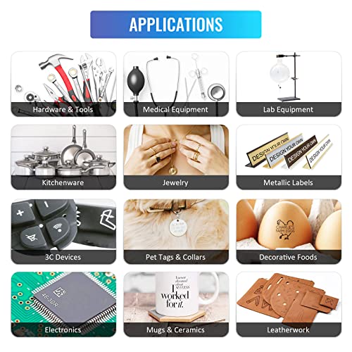 20W Fiber Laser Engraver, Lightburn Compatible Laser Engraving Machine, Raycus 5.9X5.9In Solid State Laser Marking Etching Machine With 15X15Cm Lens For Metal Aluminum Steel Gold Silver Jewelry More #TOP4