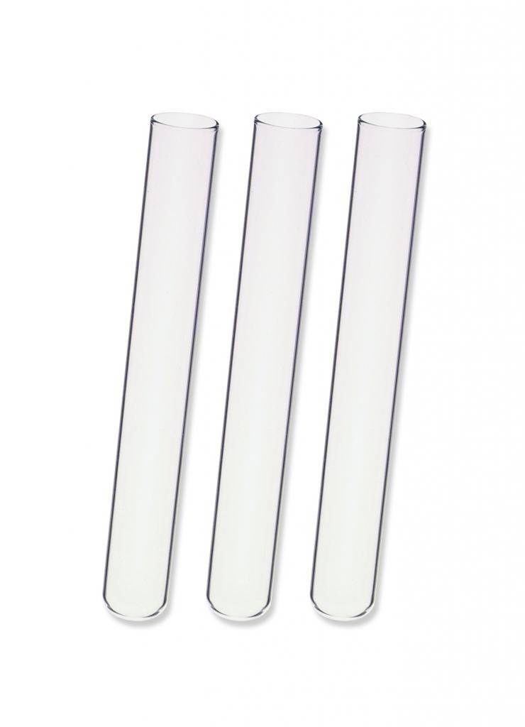 Kimble 73500-20150 Borosilicate Glass Unmarked Disposable Culture Tube, 36 ml Capacity, 150 mm Length x 20 mm OD (Pack of 500)