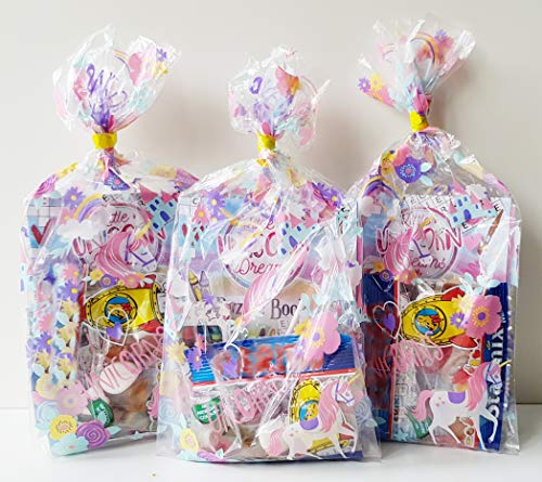 Sacs de fête licorne pré-remplis avec bonbons pour anniversaire de fille (Lot de 20)