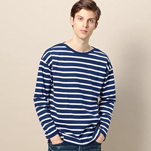 Amazon ビューティ ユース ユナイテッドアローズ メンズ Beauty Youth By ボーダー ワイドフォルム バスクシャツ Cobalt Xl Tシャツ カットソー 通販