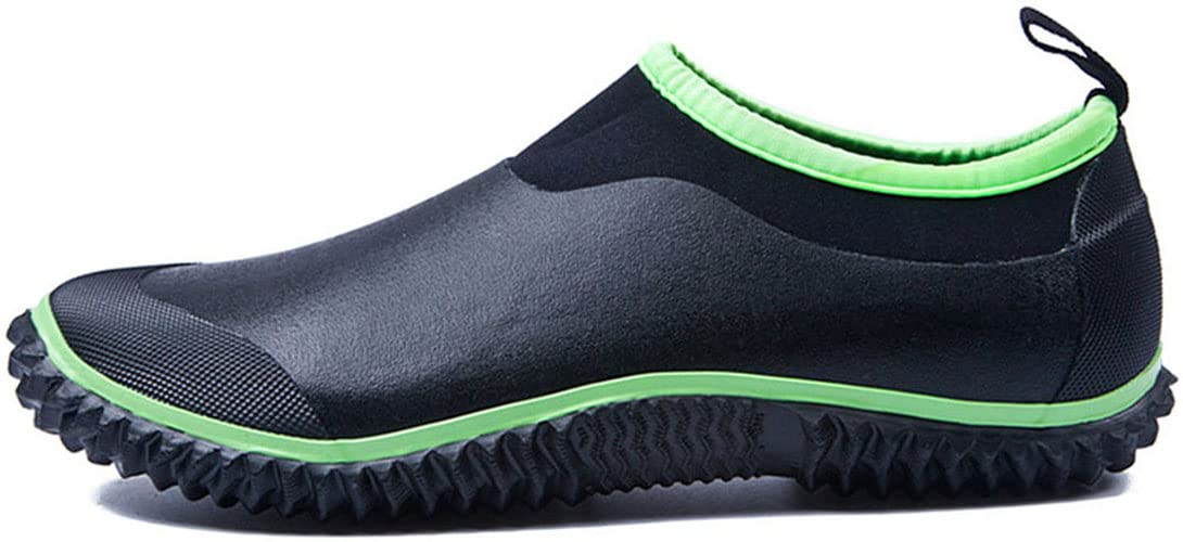 TENGTA Unisex Wasserdicht Neopren Gummistiefeletten Damen rutschfeste Gartenschuhe Herren Regenstiefel