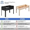 DIIYIV 2PCS Galvanized Raised Garden Bed with Legs,2PCS 48×18×30in Elevated Planter Box for Backyard,Garden, Patio, Balcony, 300lb Capacity,Planters for Outdoor Plants,Black #1