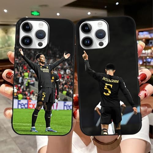 Yimctoie 2 Piezas Football Funda para Xiaomi Redmi A3 /Redmi A3X 6,71',Moda Jude Bellingham Fútbol Star Patrón Anti-choques Carcasa,Cartoon TPU Protectora Silicona Shockproof Case para Fans,Cute