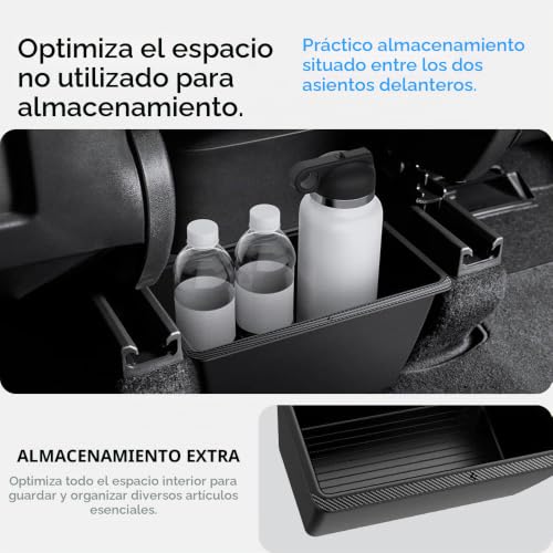 Caja de almacenamiento central posterior Spigen Carbono para Tesla Model Y 5