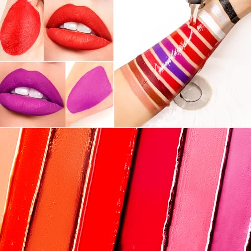 Paleta de labios de 18 colores solución duradera contra la sequedad del labial 5