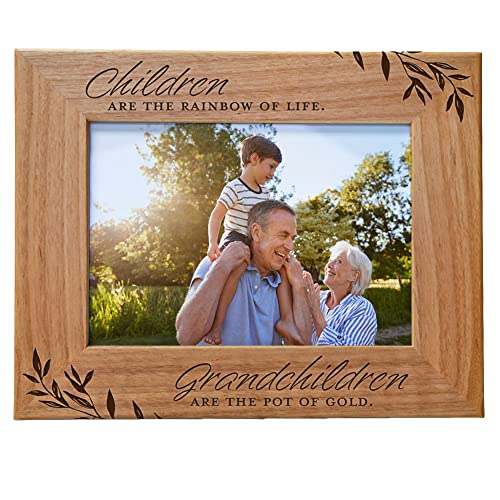 Cedarcratemarketchildrenaretherainbowoflifegrandchildrenarethepotofgoldengravedwoodframefits5x7horizontalphotofirsttimegrandparentsnewgrandmagiftsgrandparentsday Urban Country Home Decor Cedar crate market children are the rainbow of life grandchildren are the pot of gold engraved wood frame fits 5×7 horizontal photo first time grandparents new grandma gifts grandparents day urban country home decor