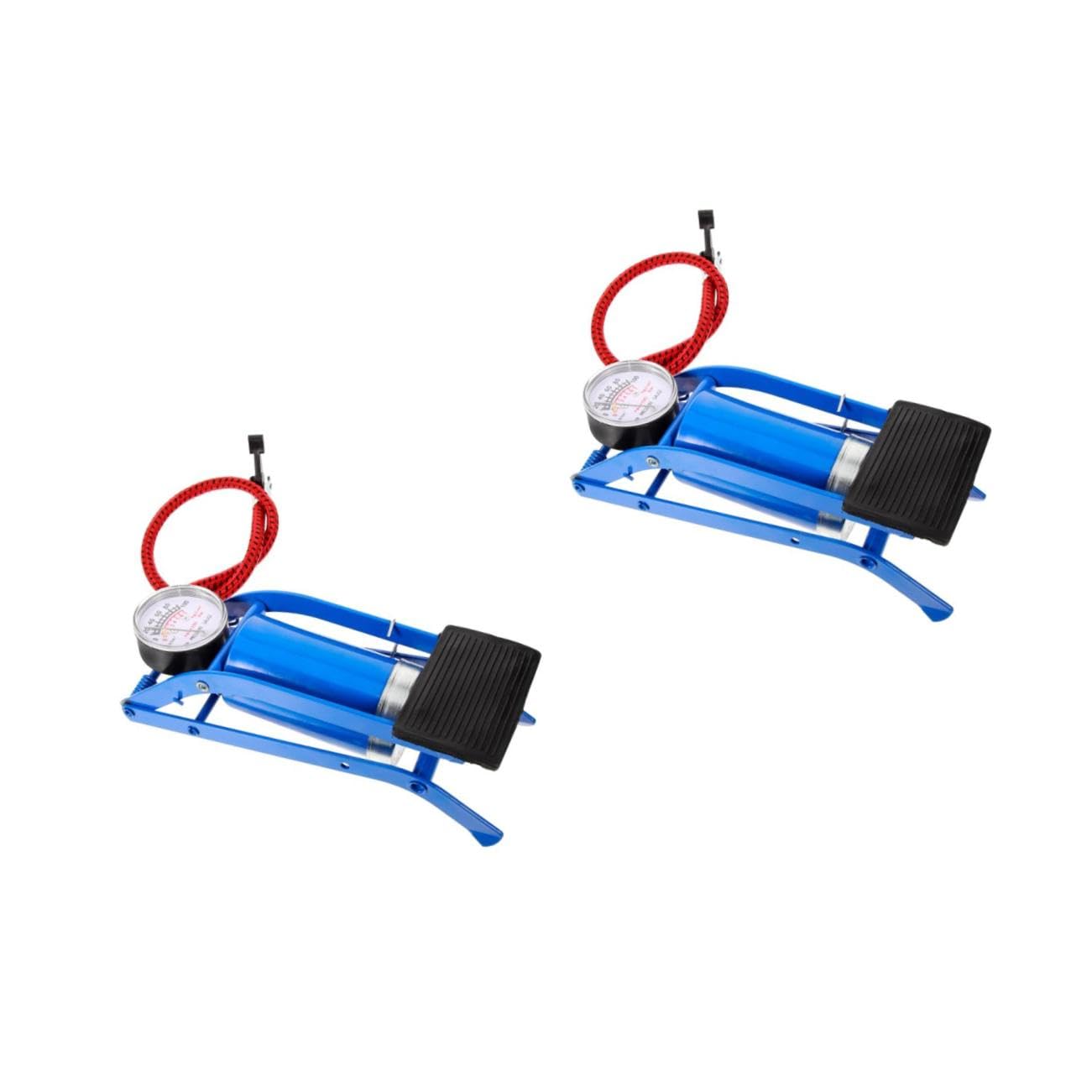 Toddmomy Hochdruck-Fußpumpe Auto Reifenpumpe Pumpe für den Zyklus Rennrad Reifenpumpe Pumpbike Fahrräder aktivierte Standpumpe Standpumpen Inflator Bodenpumpe Blue