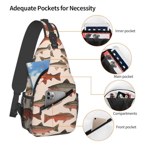 Bolso Cruzado Para Hombre Mochila De Pecho Negra miniatura 4