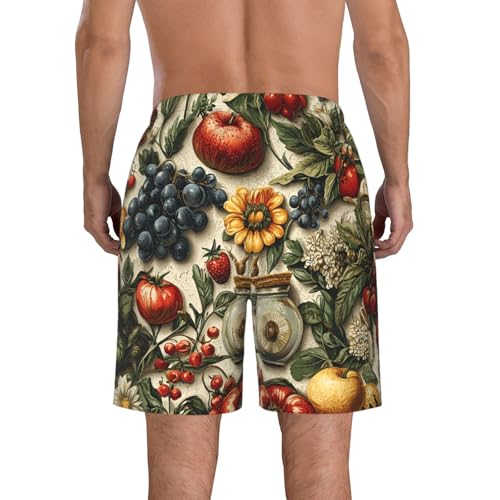 Men's Swim Trunks Bathing Suit Quick Dry Beach Board Shorts - Italian Theme Pattern Cool3