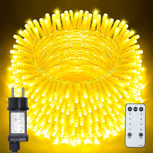 Lichterkette Outdoor Wasserdicht 26 BIUDN Lichterkette Außen Innen 600LED 30M,LED Lichterkette Outdoor...
