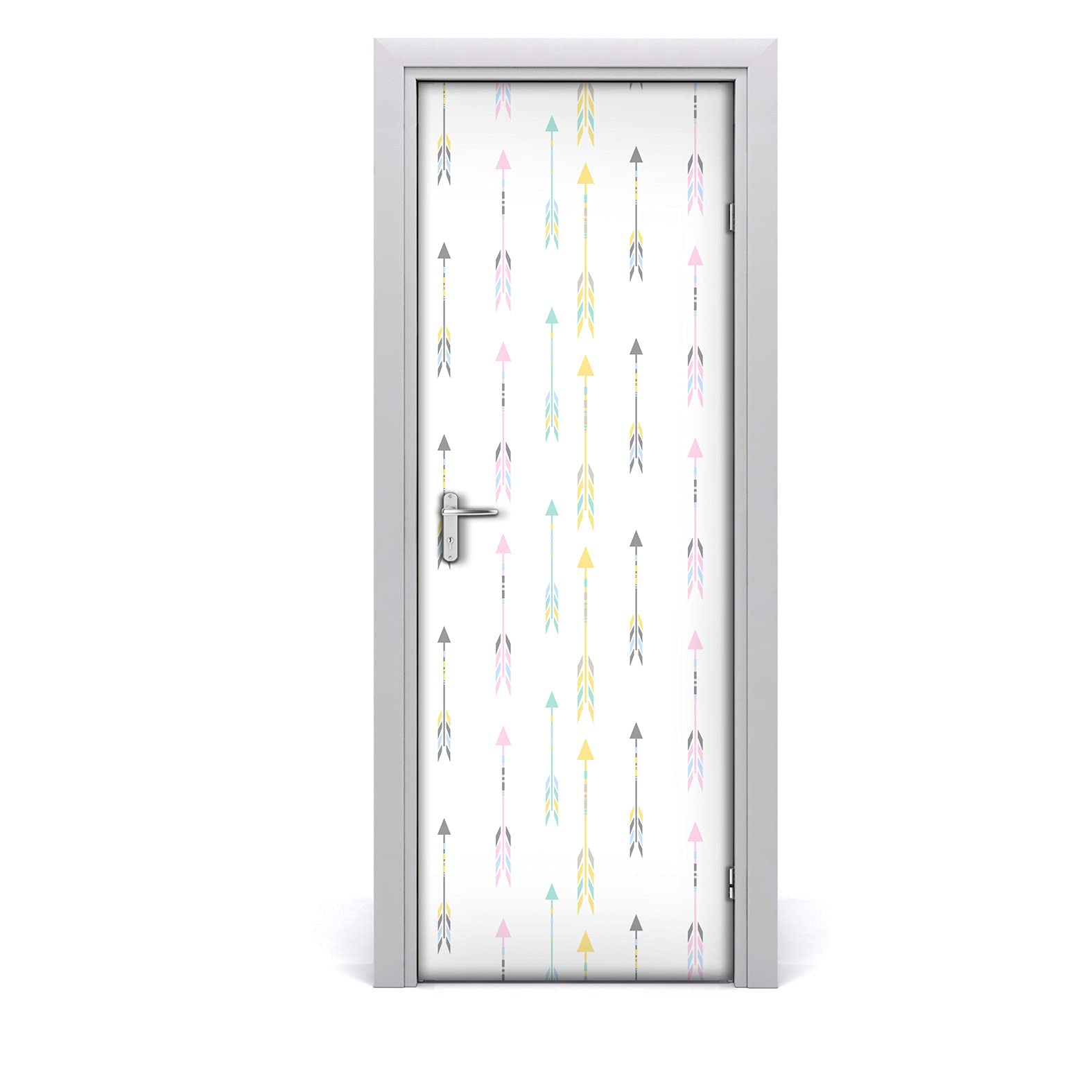 Papier peint sur la porte haut de gamme Magic-Stick décor flèche tribale 85x200