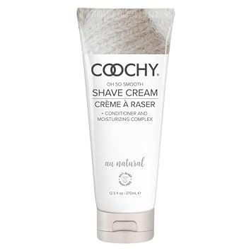 Coochy Intimate Shaving Cream | Shave Conditioner & Moisturizer for Face & Body | Ideal for Sensitive Skin Care, Anti-Bump | Au Natural, 12.5 oz