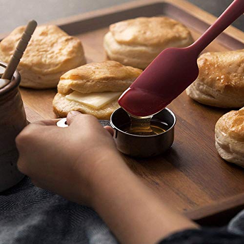 Jogo de Espátulas e Pegador em Silicone para Confeitaria Cor:Vermelho