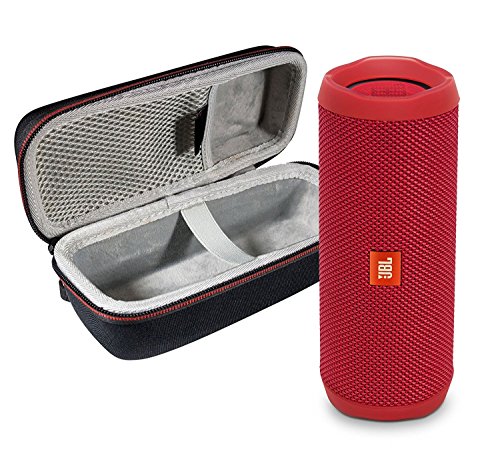 JBL Flip 4 Portable Bluetooth Wireless Speaker Bundle with Protective Travel Case