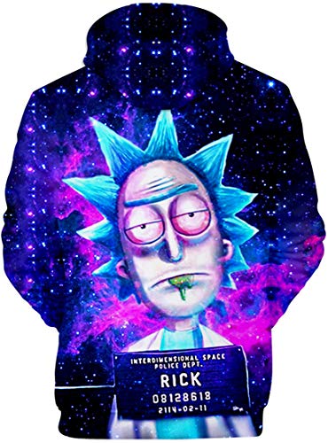 OLIPHEE Felpe con Cappuccio con 3D Stampa di