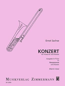 Concerto Editionsen fa majeur. bass trombone and orchestra. Reduction pour piano avec partie soliste.