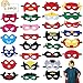 GUBOOM Masques de super-héros, Masques pour Enfants Dress Up Pour cosplay et fête, Pour adultes et enfants, Multicolore
