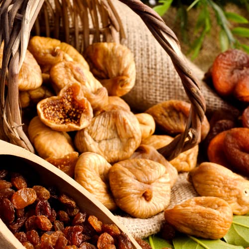 Dried White Turkish Figs By It’s Delish, 2 Lbs Bulk | White Turkish Golden Figs Dried For Gluten-Free Vegan Snacking | No Sugar Added, Kosher Naturally Sweet Figs #TOP4