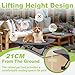 NAIZY Hundebett Erhöhtes Katzenbett 68x68x21 cm, S Größe Faltbar Hundeliege Atmungsaktivem Polyester Haustierbett abnehmbar waschbar Haustierliege, für Indoor-Outdoor
