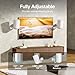 PEGZONE Adjustable Speaker Wall Mount for Sonos Era 100 and Era 300, Flexible Angle Adjustment, Surround Sound Speaker Wall Bracket Compatible with Sonos Era Speakers,1 Pair, White