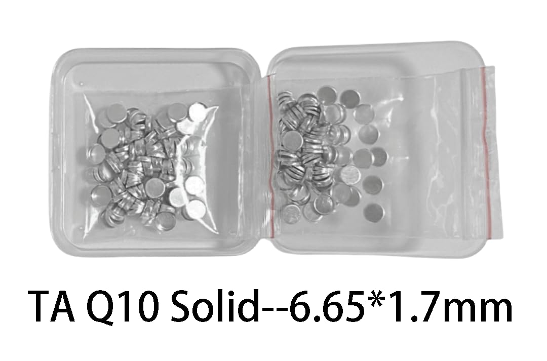 Crisoles de análisis térmico diferencial de 100 Uds., platos de muestra de cerámica de aluminio/alúmina for pruebas DSC y TGA(TA Q10 Solid-6.65x1.7mm)