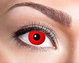 Eyecatcher Motivlinsen – Red Devil 597-4,0 Dioptrien - farbige Jahreslinsen Kontaktlinsen