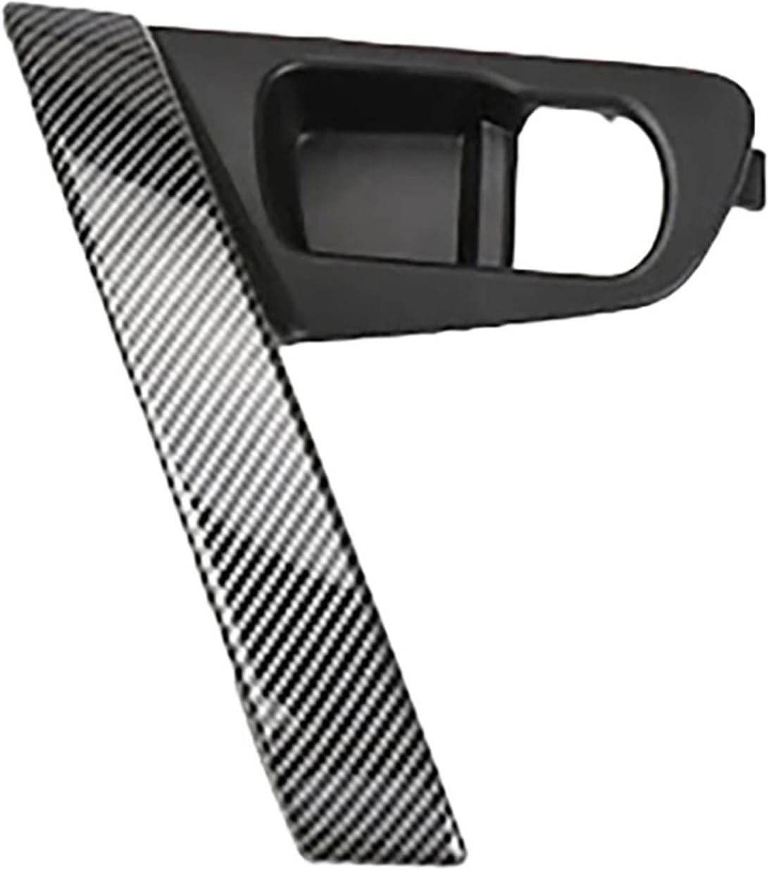 Grab Handles Car Carbon Fiber Pattern Interior Door Handles Base Interior Door Handle Cover Trim Fit for Nissan Qashqai J10 2007-2015 Universal(Black)