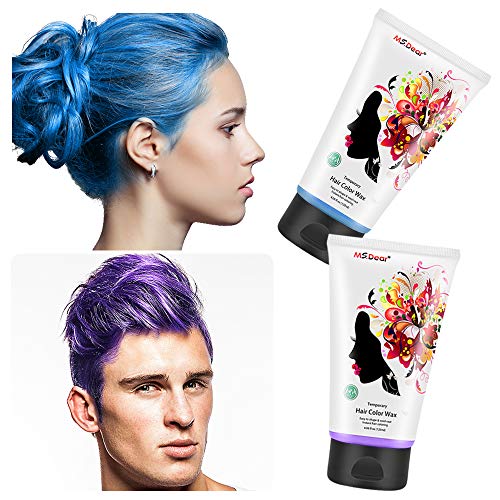 Unisex Temporary Modeling Hair Color Wax, Instant Hairstyle Mud Cream, Fashion DIY Hair