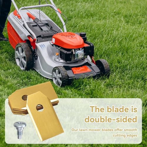 45 cuchillas de repuesto para cortacéspedes, cuchillas universales para robots cortacéspedes, cuchillas de repuesto, cuchillas compatibles con Husqvarna, Gardena, Yard Force - imagen 7